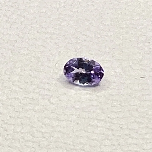 0.62ct Oval Tanzanite Loose Gemstone - Natural Purple-Blue Precious Stone